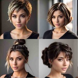 AI Hairstyle Virtually try on different hairstyles to visualize before an actual hair makeover.